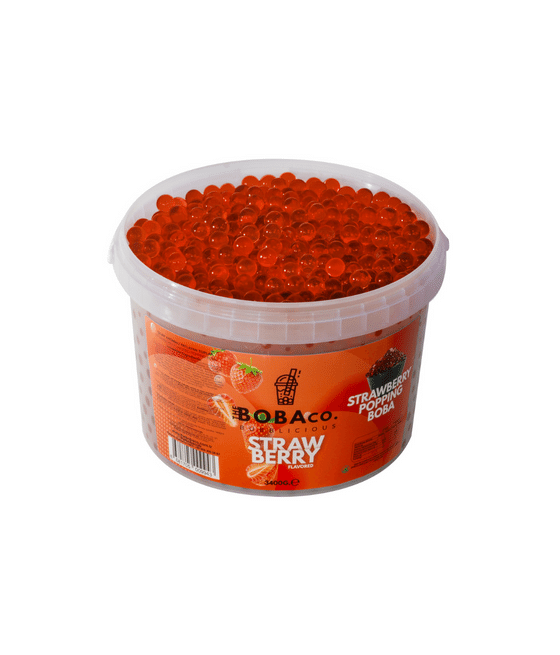 Perles Bubble Tea Fraise 3,4kg