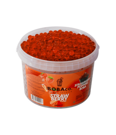 Perles Bubble Tea Fraise 3,4kg