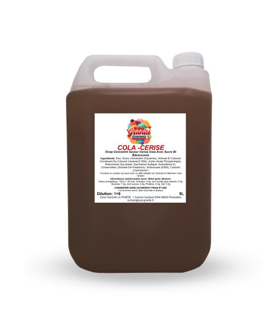 Sirop concentré granité Coca Cherry 5 litres